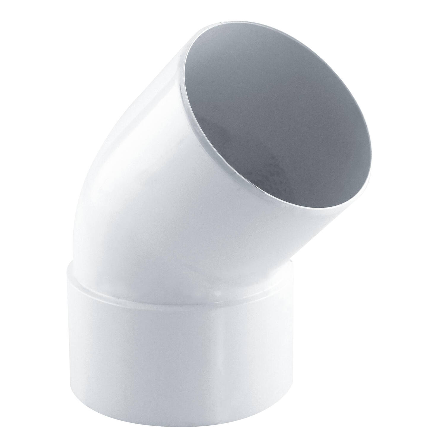 coude gouttiére 45° mf pvc 80 blanc - INTERPLAST