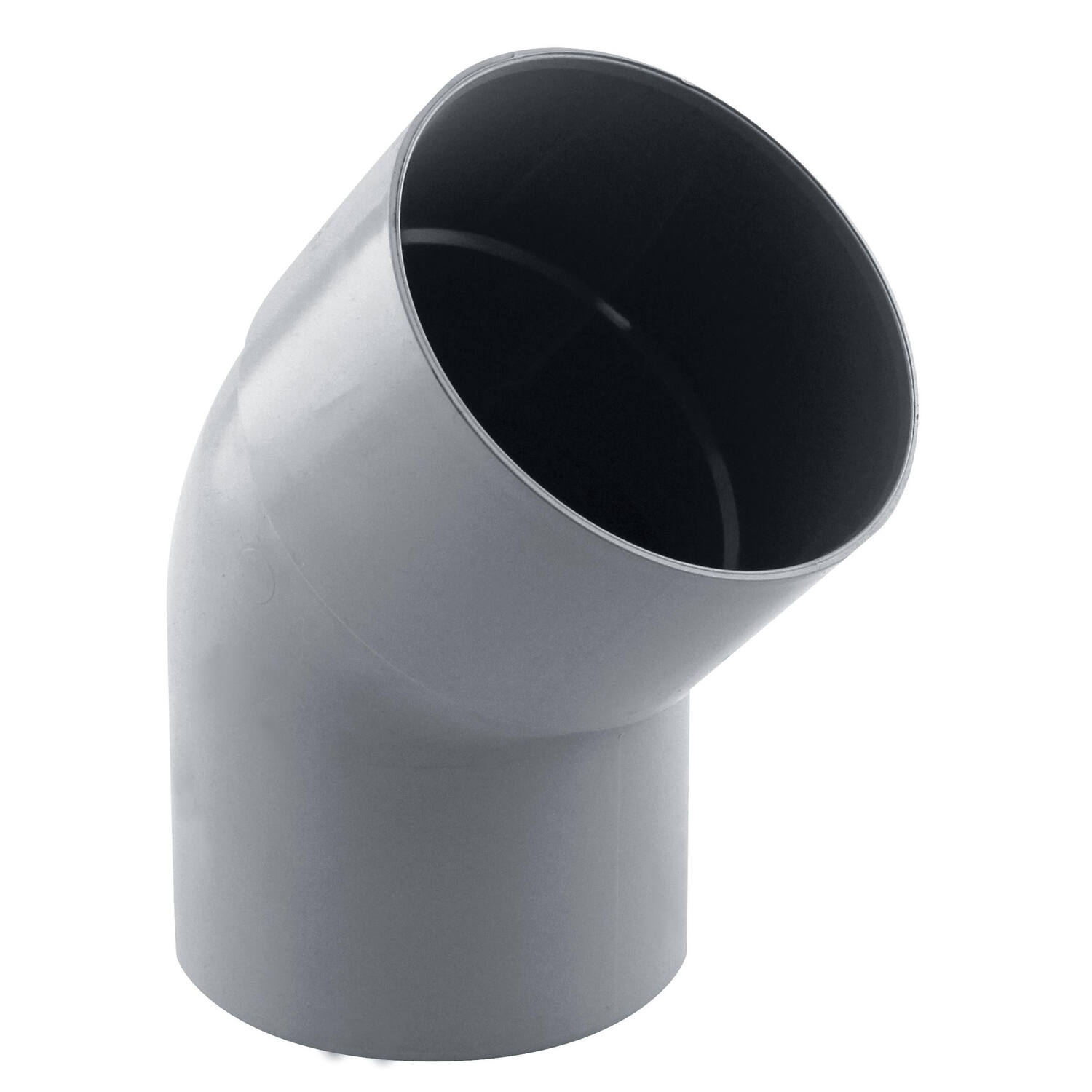 coude gouttière 45° mf pvc 80 gris - INTERPLAST