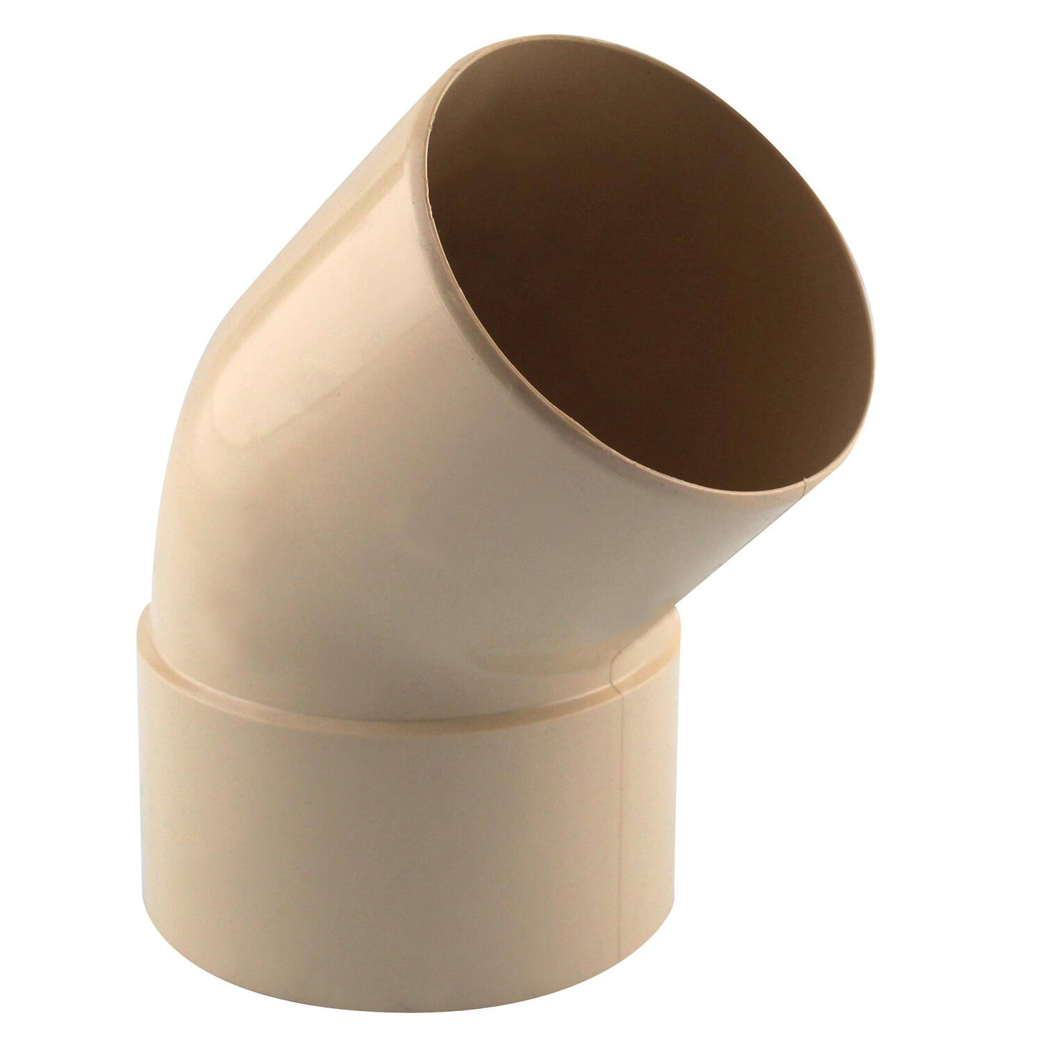 coude gouttière 45° mf pvc 80 sable - INTERPLAST