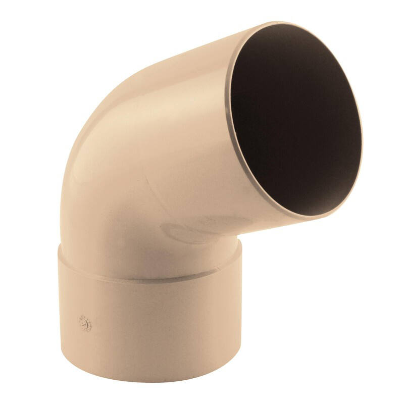 coude gouttière 67° mf pvc 100 sable à coller - INTERPLAST