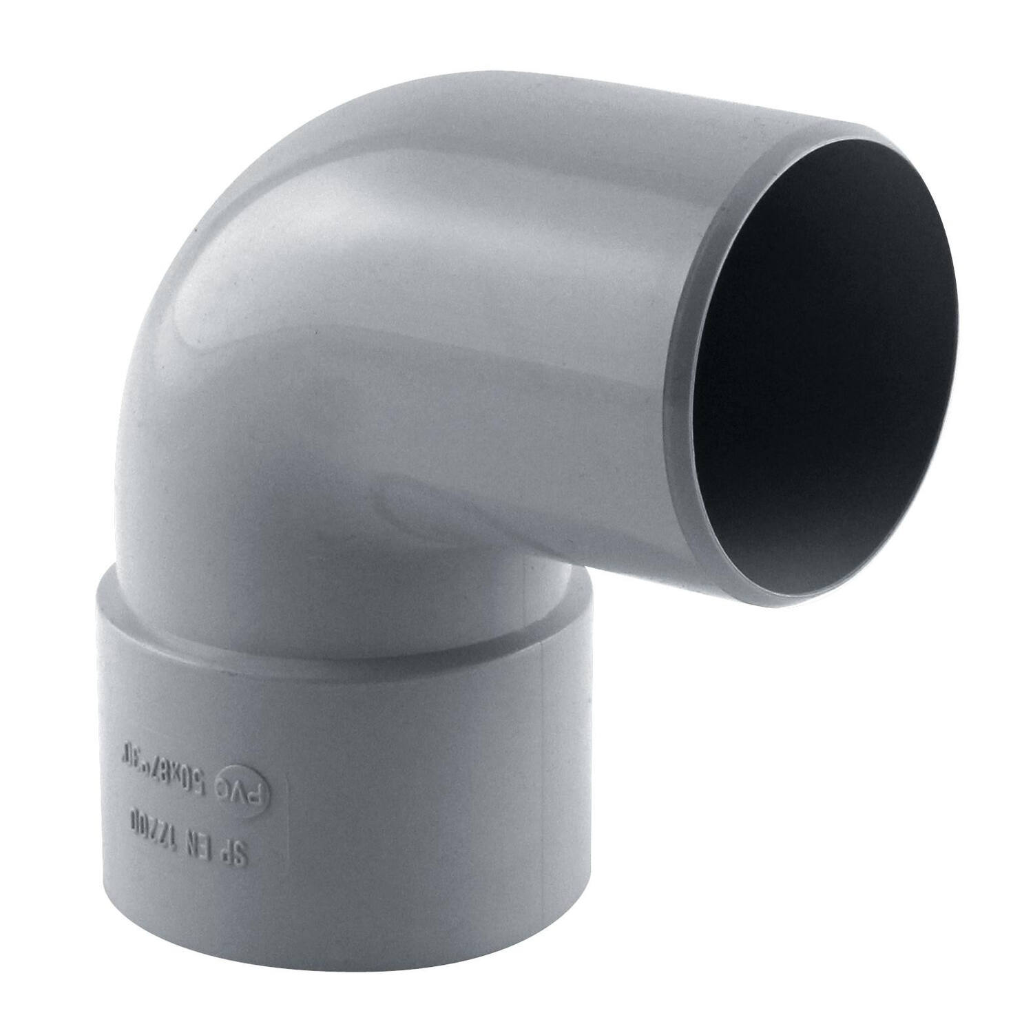 coude gouttière 87° mf pvc 50 gris - INTERPLAST