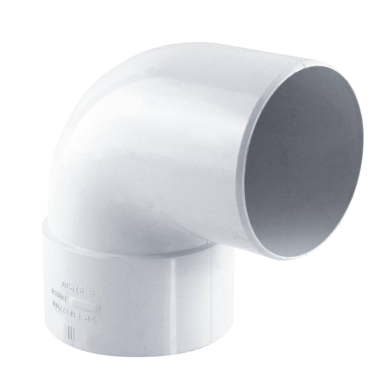 coude gouttière 87° mf pvc 80 blanc - INTERPLAST