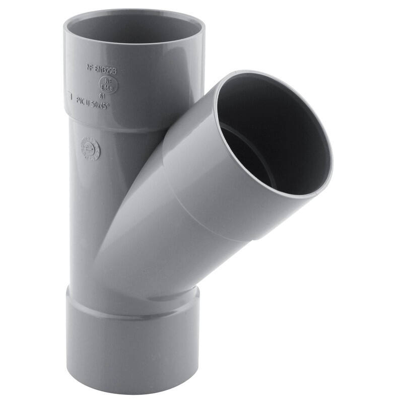 Culotte pvc 45° ff ø 50 nfe-nfme - INTERPLAST