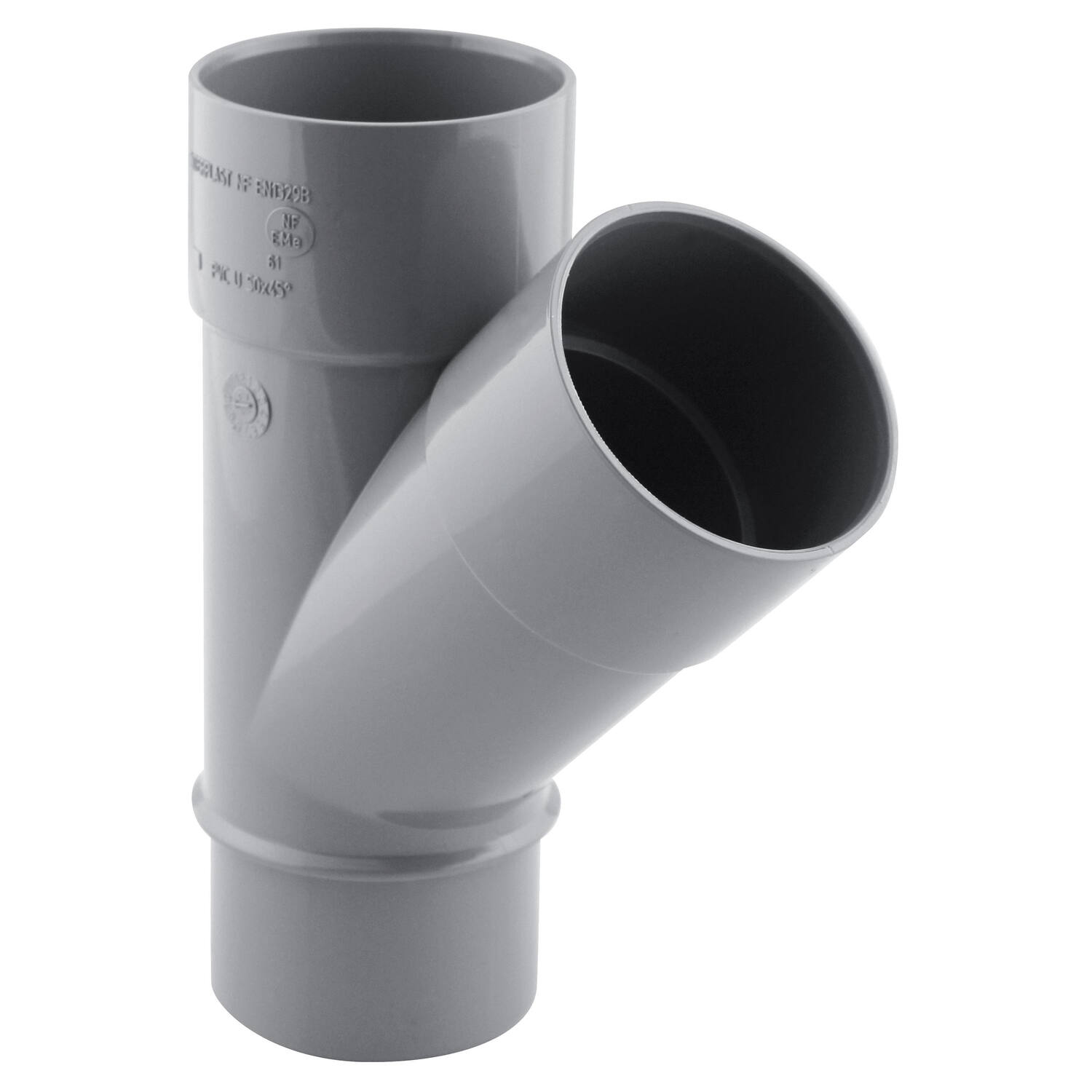 culotte pvc 45° mf ø 50 nfe-nfme - INTERPLAST