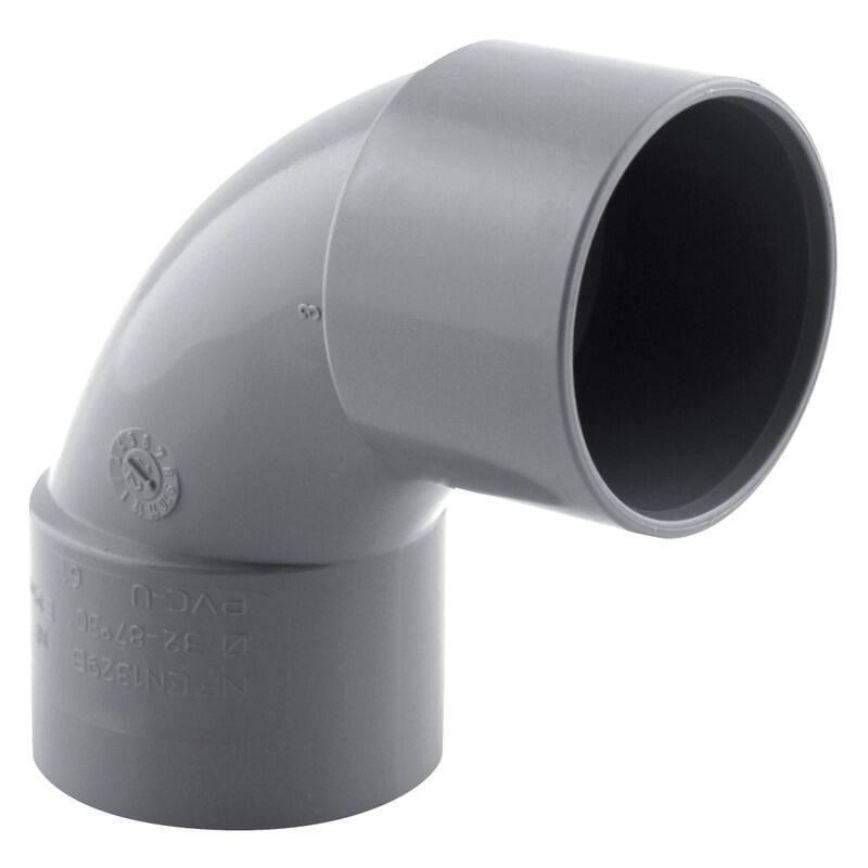 Coude pvc 87° ff ø 32 nfe-nfme - INTERPLAST