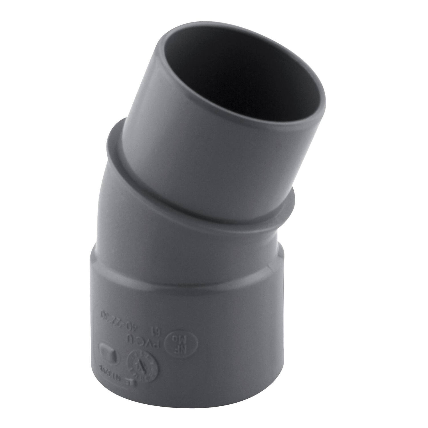 Coude pvc 20° mf ø 40 nfme - INTERPLAST