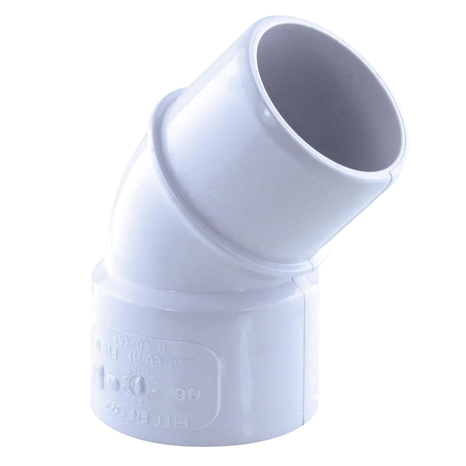 coude pvc 45° mf ø 40 blanc - INTERPLAST