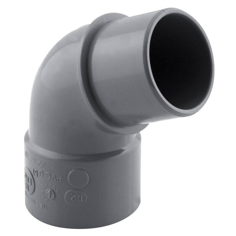 Coude pvc 67° mf ø 32 nfe-nfme - INTERPLAST