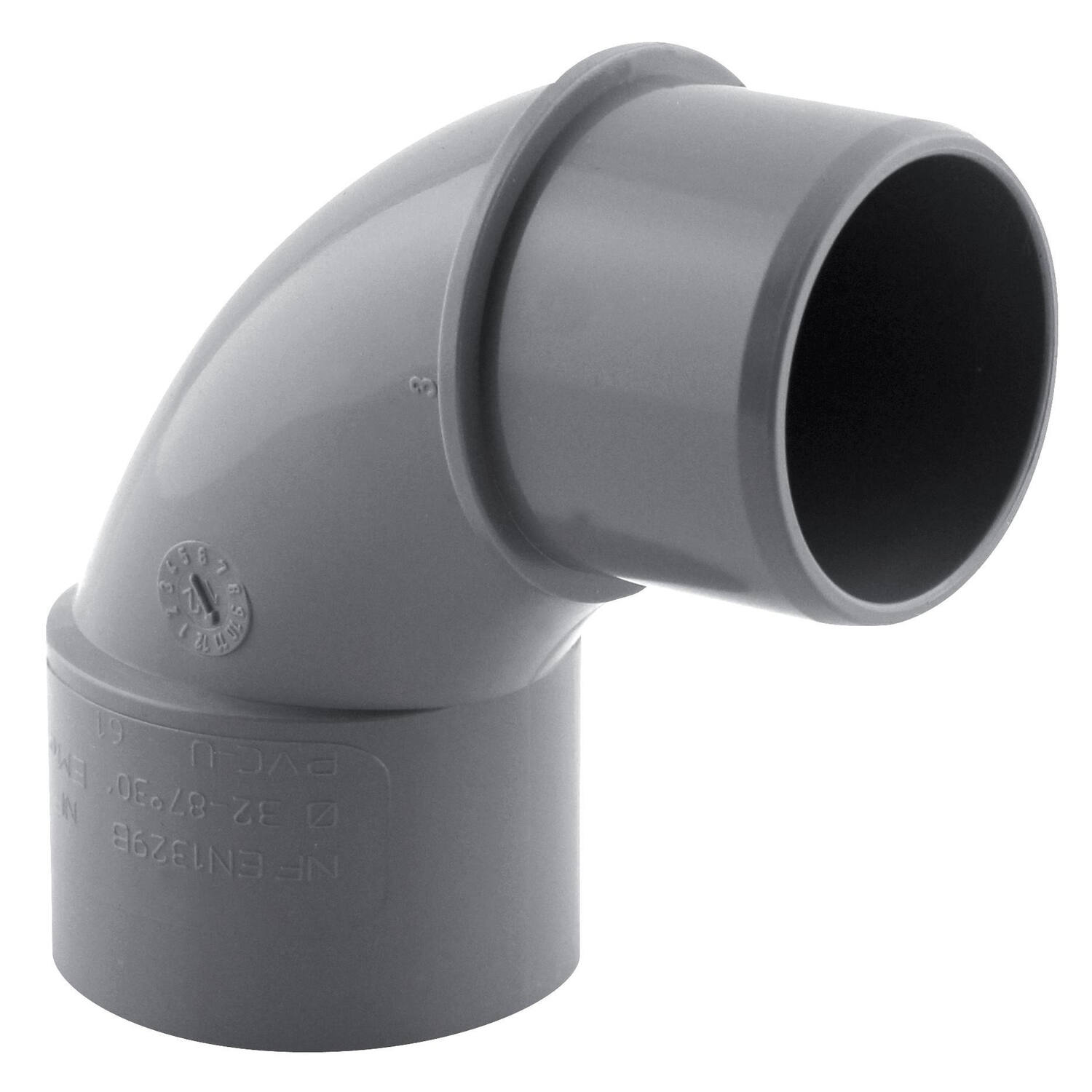 Coude pvc 87° mf ø 32 nfe-nfme - INTERPLAST