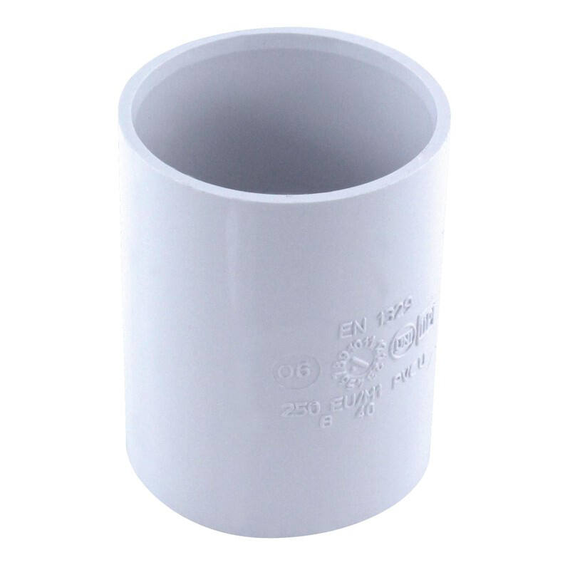 manchon pvc à butée ff ø 40 blanc - INTERPLAST