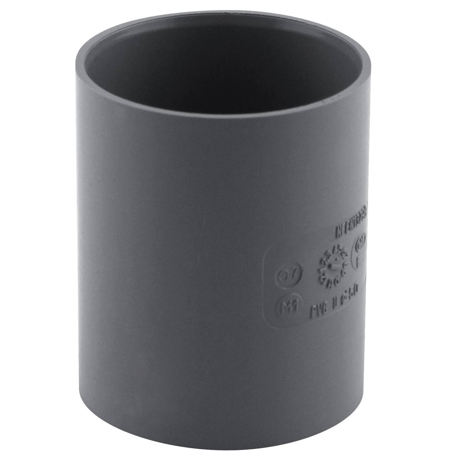 Manchon pvc à butée ff ø 50 nfe-nfme - INTERPLAST