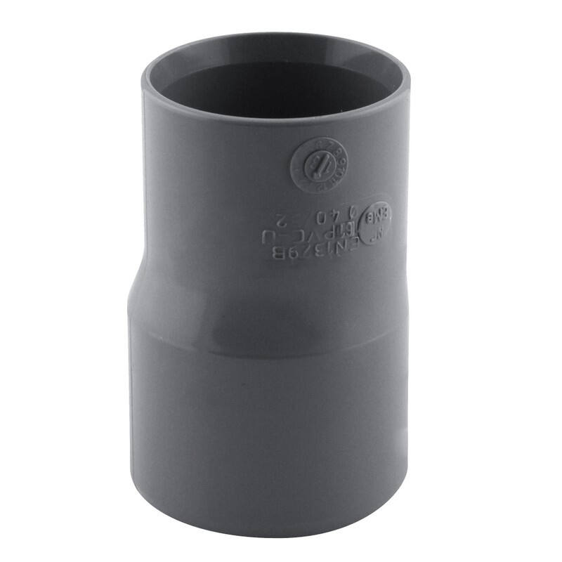 Réduction excentrée pvc mf 40x32 nfe-nfme - INTERPLAST