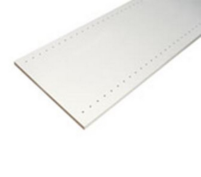 Tablette mélaminée pré-percée blanche 18mm 250x50cm