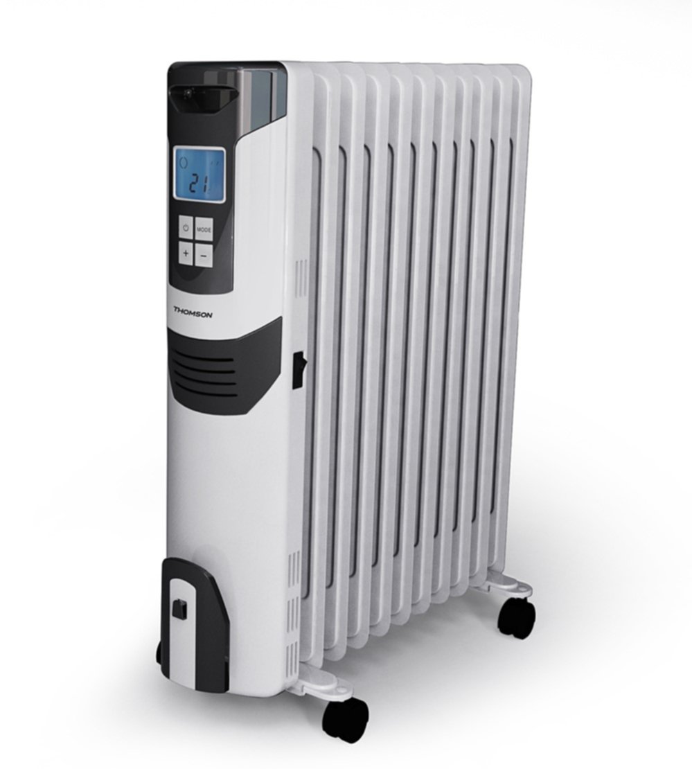 Radiateur à bain d'huile Digital Plus 11 ÉLÉMENTS - 2500W - blanc - THOMSON