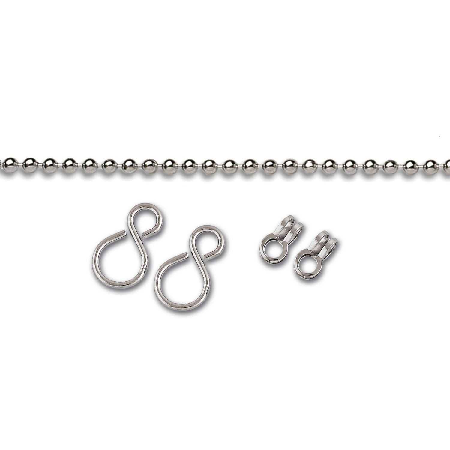 Chaine non soudée boule en laiton (vendu au mètre) - CHAPUIS