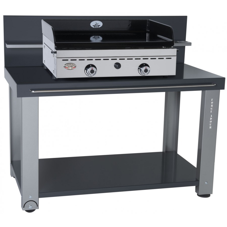 Table roulante crédence pour plancha 450 et 600 - FORGE ADOUR