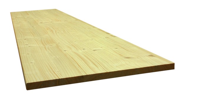 Tablette sapin lamellé 18mm 80x30cm