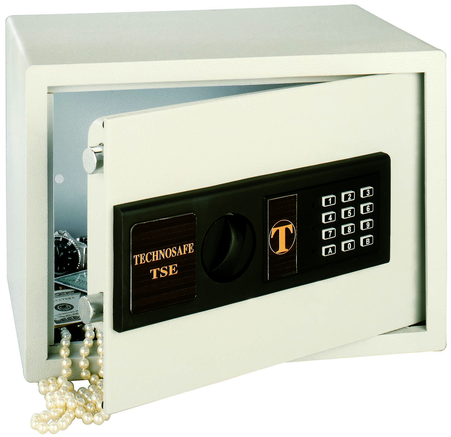 Coffre de sécurité électronique 17L beige - TECHNOSAFE