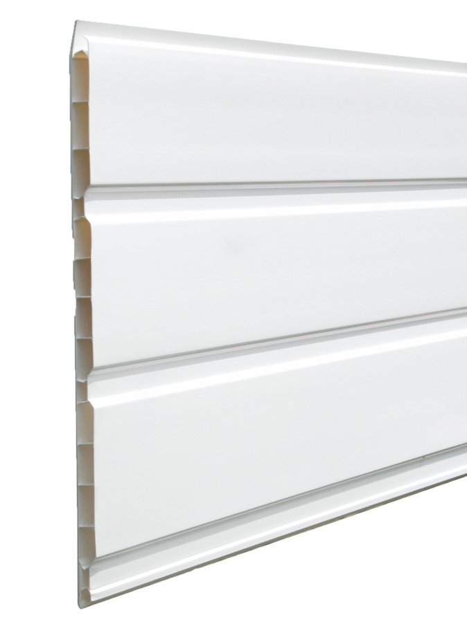 Lambris exterieur clip blanc pvc 4m ep 10mm