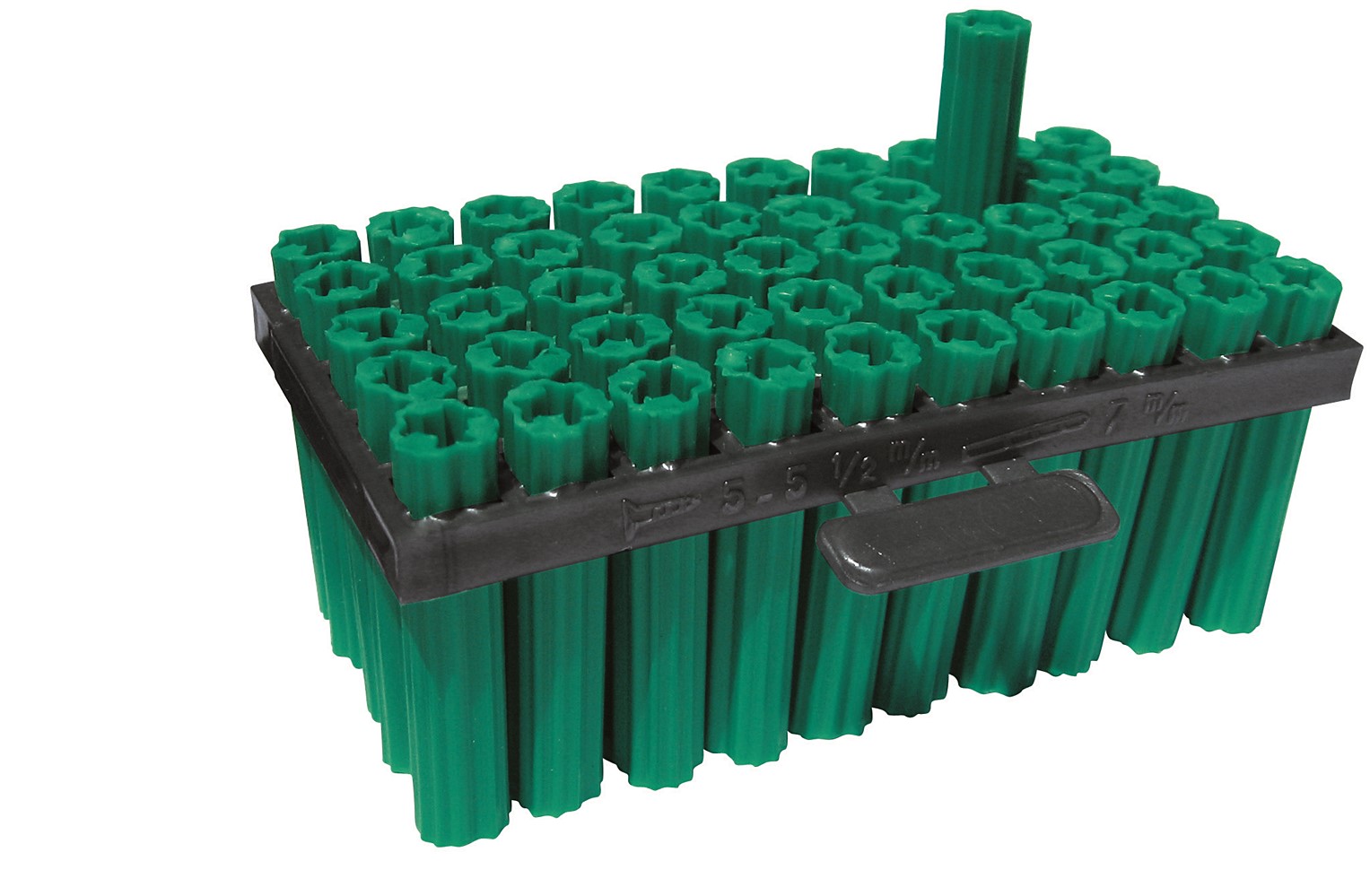 Lot de 50 chevilles matériaux pleins Ø7x35 mm vert - RED HEAD